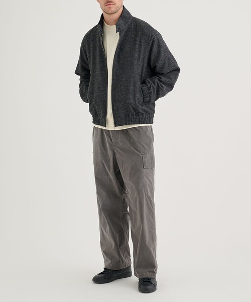 ATON | 【ATON / エイトン】ALPACA HOUND TOOTH HARRINGTON JACKET