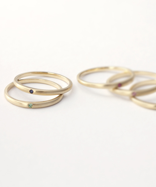JEWEL CLOSET BY L&CO. | 【誕生石】K10 マットテクスチャーリング 