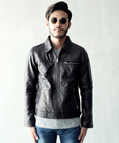 JIGGYS SHOP | 襟付きライダース 本革ジャケット - Buyee, an Online JIGGYS SHOP | 襟付きライダース 本革ジャケット - Buyee, an Online