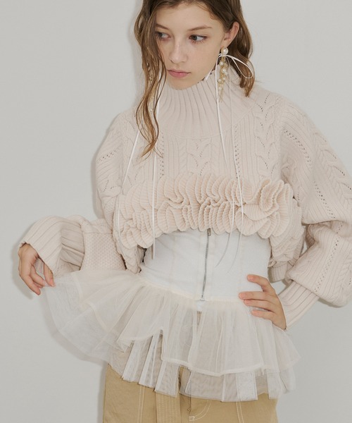 J1U BY LA BELLE ETUDE | チュールコルセットペプラムベルト - Buyee