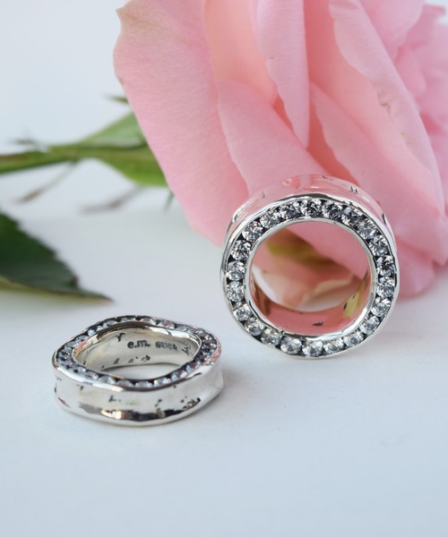 E.M. | SILVER925ジルコニア埋め込みリング/メンズ/レディース - Buyee