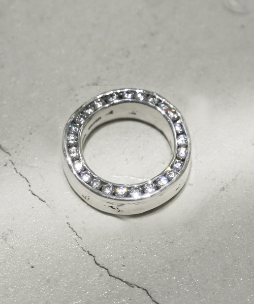 E.M. | SILVER925ジルコニア埋め込みリング/メンズ/レディース - Buyee