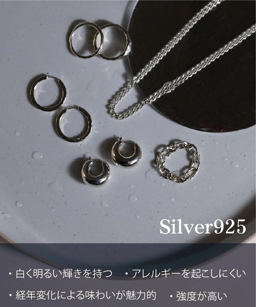 E.M. | SILVER925ジルコニア埋め込みリング/メンズ/レディース - Buyee