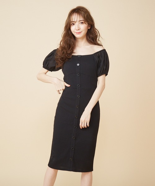 Miia 袖シアーリブタイトワンピース Buyee日本代購服務 於zozotown購物 Bot Online Miia 袖シアーリブタイトワンピース Buyee日本代購服務 於zozotown購物 Bot Online