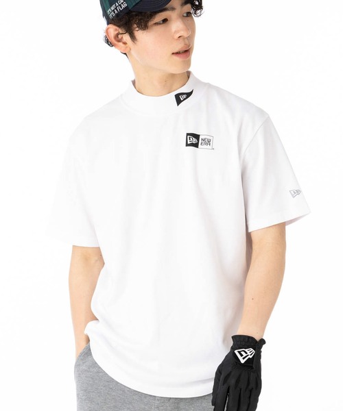FCRB NEW ERA モックネックシャツ NEW ERA GOLF［ニューエラゴルフ］Mid Neck Tee Vertical Logo