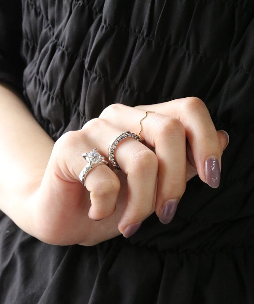 E.M. | SILVER925ジルコニア片面リング/メンズ/レディース - Buyee, an