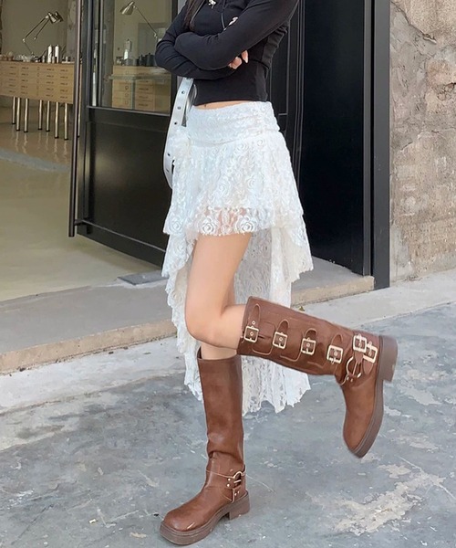 CHICK | Asymmetrical Ruffle Skirt / アシンメトリーフリルスカート