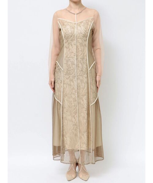 LAGUNAMOON LADYブロッキングレースワンピース　S LADYブロッキングレースワンピース｜ラグナムーン（LAGUNAMOON）公式