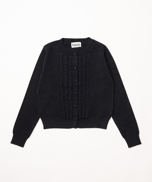 FEKETE | knit frill cardigan / ニットフリルカーディガン - Buyee