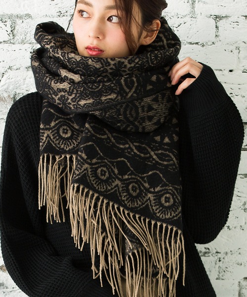 QUEENHEAD | 大判アンティークストールマフラー - Buyee, an Online