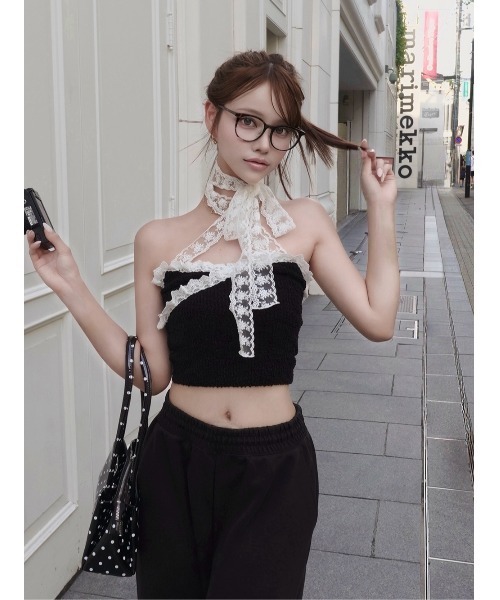 DARICH | ビジューリボンプリーツミニセットアップ - Buyee, an Online