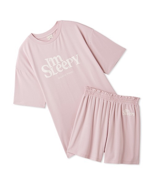 新品タグgelato pique COOLレーヨンロゴBIGTシャツ &パンツ gelato pique（ジェラートピケ）の「COOLレーヨンロゴBIGTシャツ