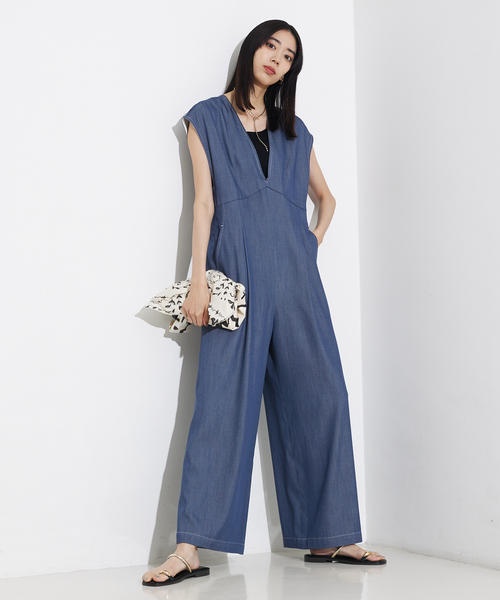 qualite ソフトデニムオールインワン QUALITE | ソフトデニムオールインワン - Buyee, an Online Proxy