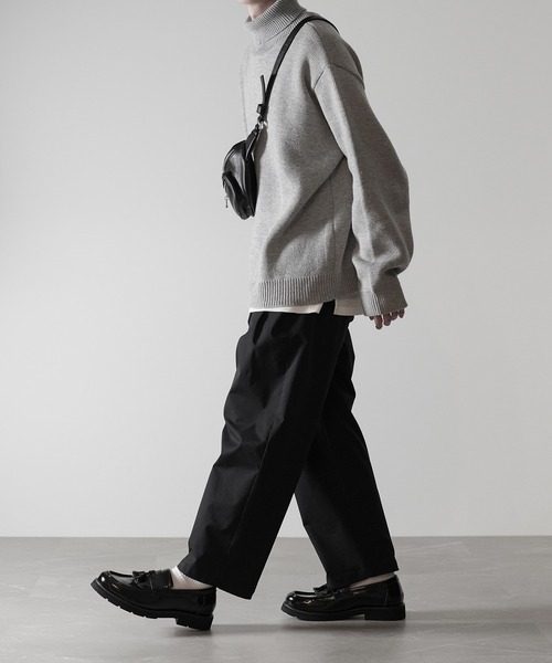 Smyeon Layered flare pants/レイヤードフレアパンツ 黒 SLY