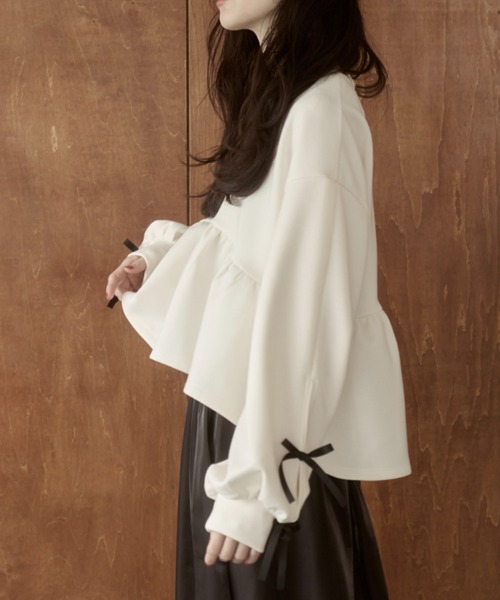 MOI TYTTO | 袖リボンチュニック - Buyee, an Online Proxy Shopping