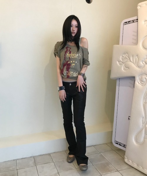 SCULPTOR | Broken Girls Roll Up Tee - Buyee, an Online Proxy