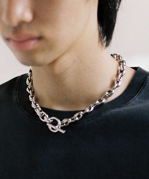 WYM LIDNM | CROSS LINK SHORT NECKLACE / ANCHOR TWIST SHORT 