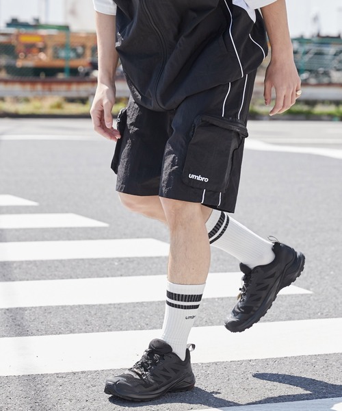 UMBRO/アンブロ 別注UMBROナイロンタックワイドパンツ【限定展開】 UMBRO/別注UMBROナイロンタックワイドパンツ【限定展開