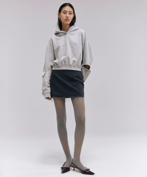 JOSE MOON | 【JOSEMOON/ジョゼムーン】SLIT SHORT HOODIE/スリット 