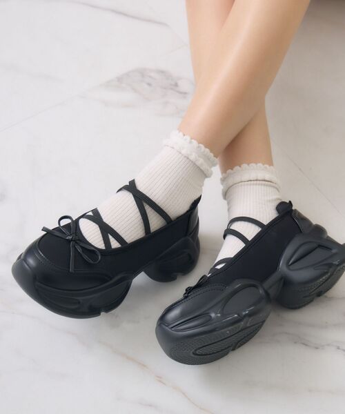 美品✴︎7(24cm)ドゥーズィエムクラス・レイチェルゾーチェーン付バレエシューズ GIRL DRESS FOR NOW ドレス 「低身長対応」レース切替えビスチェ