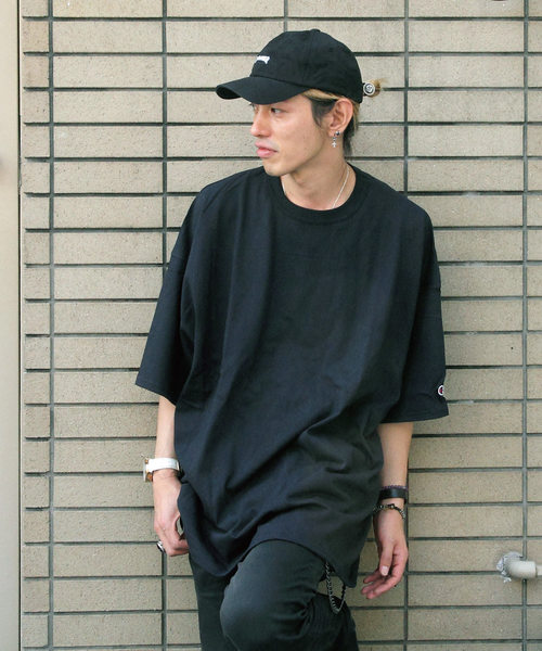 Champion Champion チャンピオン コットン 無地 ビッグシルエット 半袖tシャツ Buyee Layanan Belanja Online Belanja Di Zozotown