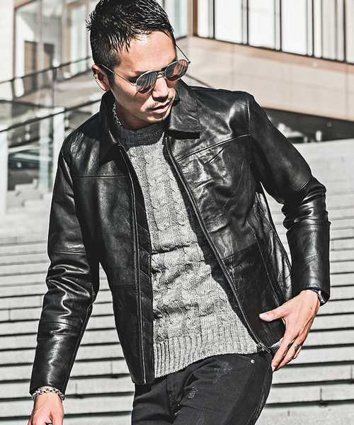 JOKER | リサイクルレザージャケット メンズ 本革 レザージャケット