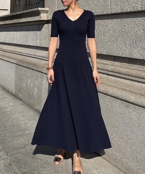 JENNE 美シルエットサマーニットワンピース ブラック S 楽天市場