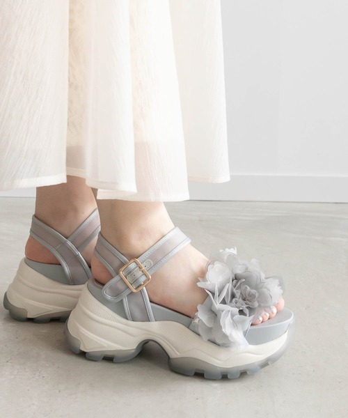 RANDA | ボリュームフラワースポーツサンダル - Buyee, an Online