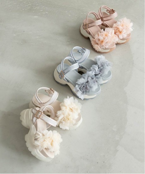 RANDA | ボリュームフラワースポーツサンダル - Buyee, an Online