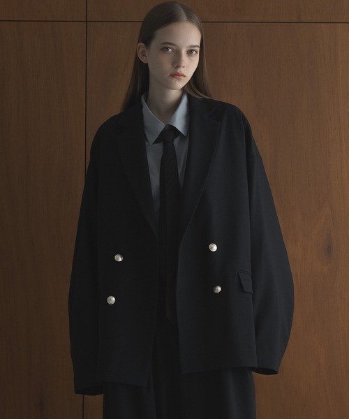 REMER | 【セットアップ対応】loose basic double tailored jacket
