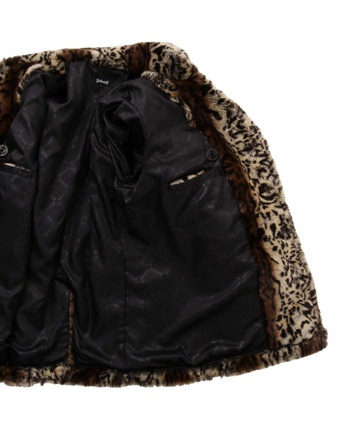 SCHOTT | Schott/ショット/LEOPARD FUR PEACOAT/レオパード ファー