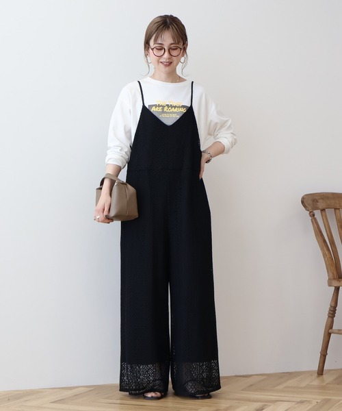 EMODA 3way コルセットハングデニムサロペット ブラック EMODA サロペット オーバーオール コルセットハングデニム