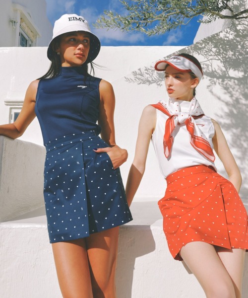 EIMY GOLF ミルキーツイードワンピースセット ファッション通販 スポーツ EIMY GOLF ミルキーツイード