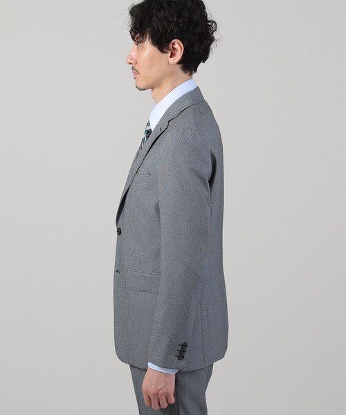 【TAKEO KIKUCHI】セットアップ メランジ シャークスキン ストレッチ ONOFF/セットアップ対応】メランジ シャークスキン ストレッチ