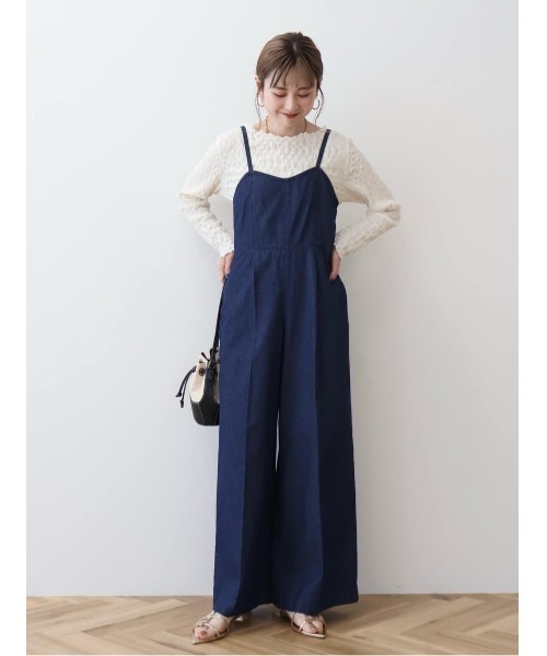 hholic サロペット フラップ胸ポケット付きチェックサロペット(80~120cm