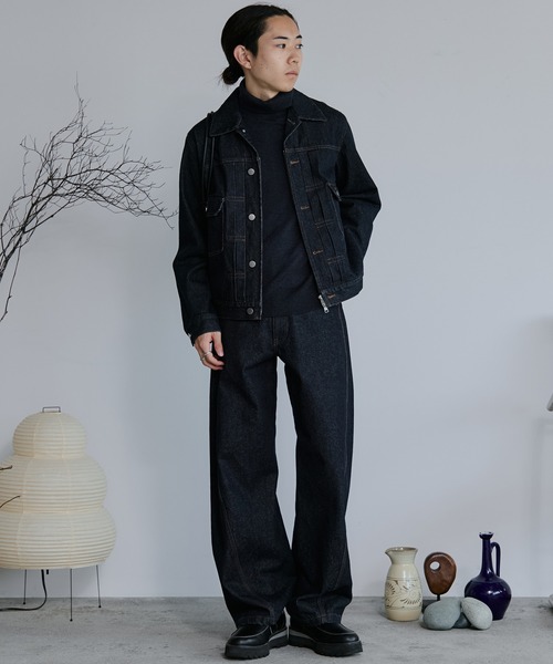 WYM LIDNM | DENIM CROPPED ZIP TRUCKER JK - Buyee, an Online Proxy