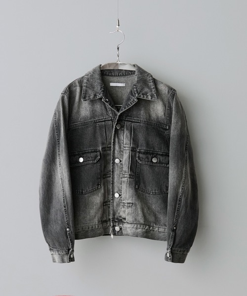 WYM LIDNM | DENIM CROPPED ZIP TRUCKER JK - Buyee, an Online Proxy 