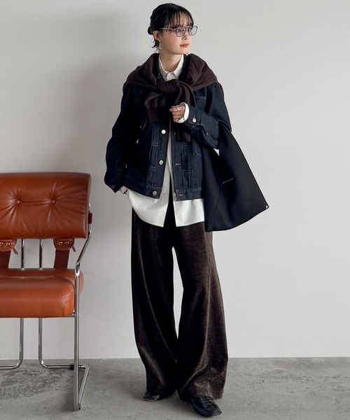 ジャケット・アウター WYM LIDNM DENIM CROPPED ZIP TRUCKER JK WYM LIDNM デニムジャケット gジャン DENIM CROPPED ZIP TRUCKER JK