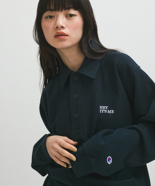 CHAMPION | 【Champion for ADAM ET ROPE'】別注 SWEAT HALF SNAP