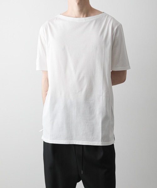 トップス KaNaTo ATO | 60/2 T-CLOTH BOAT NECK T-SHIRT - Buyee, an Online