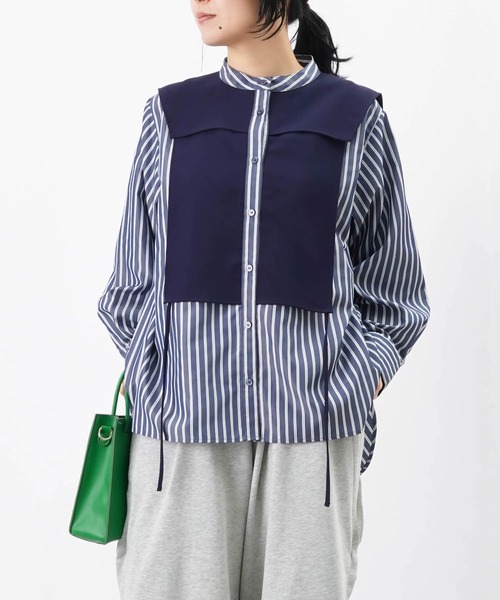 ブラウス シャツ LC/LLL カットジャガードラグランクルーネックブラウス レディース LADY LUCK LUCA ブラウス シャツ LC/LLL カットジャガード