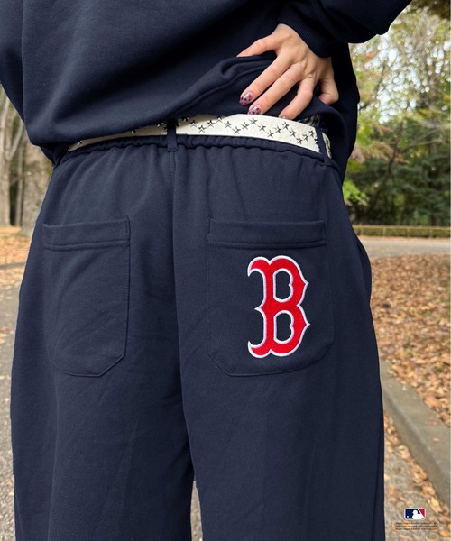 SEDACLE | 【別注】MLB/刺繍フロントタックスウェットパンツ - Buyee