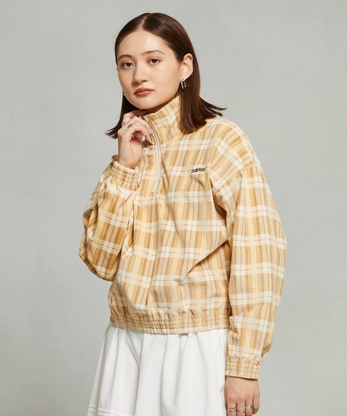 ADIDAS | コーデュロイ タータン ハーフジップトップ / アディダス