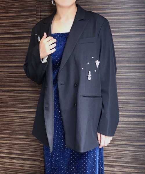 DONOBAN | 【ANDRESD】jewels shine boxy jacket パーティー