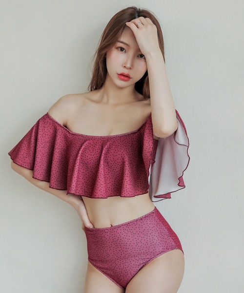 LACE LADIES | 2WAYオフショルビキニ 水着2点セット - Buyee, an