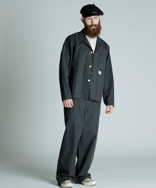 schott バックサテンカバーオール　セットアップ　カバーオール SCHOTT | Schott/ショット/BACK SATIN COVERALL/バック サテン