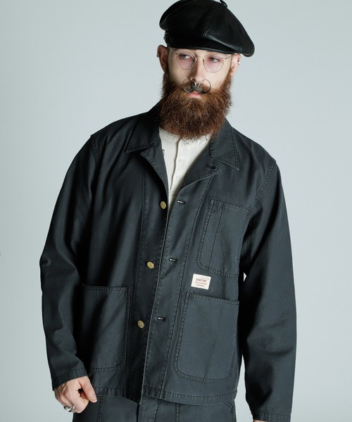 schott バックサテンカバーオール　セットアップ　カバーオール SCHOTT | Schott/ショット/BACK SATIN COVERALL/バック サテン