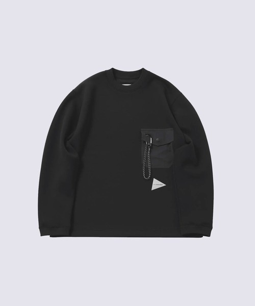 AND WANDER | 【and wander/アンドワンダー】airy warm pullover