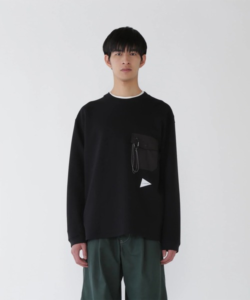AND WANDER | 【and wander/アンドワンダー】airy warm pullover