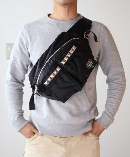 Porter Porter ポーター スタッズ ボディバッグ ブラック プレゼント 人気 コーデ おしゃれ おすすめ 斜めがけ シンプル コラボ ブランド 多機能 Buyee An Online Proxy Shopping Service Shop At Zozotown Bot Online